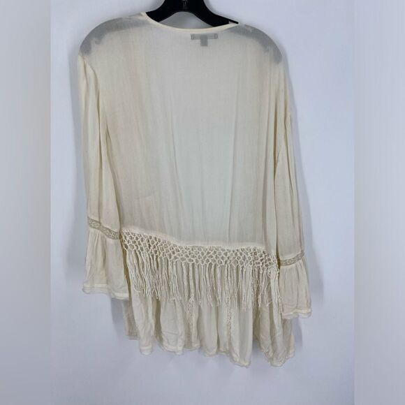 American Eagle Women’s Open Front Lightweight Fringe Detail Cardigan size M - Picture 6 of 6